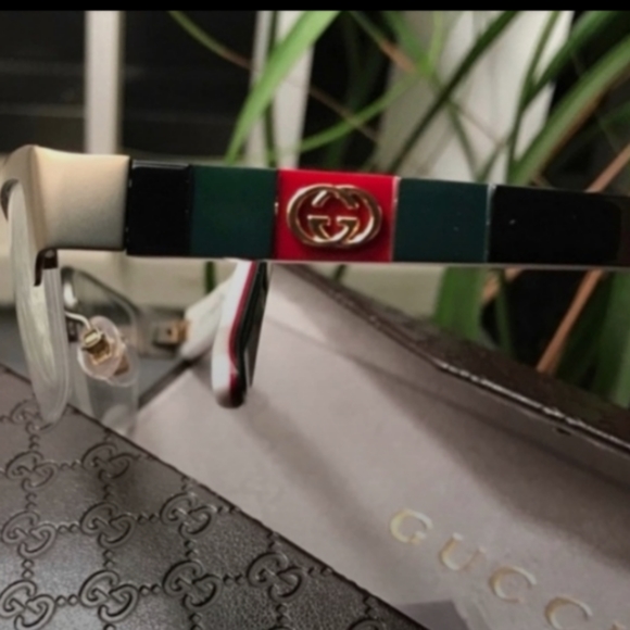 Authentic GUCCI 53 Rectangular logo opt. glassses - Picture 2 of 7